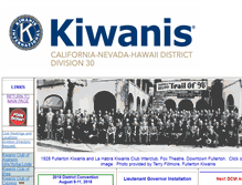 Tablet Screenshot of kiwanis30.org